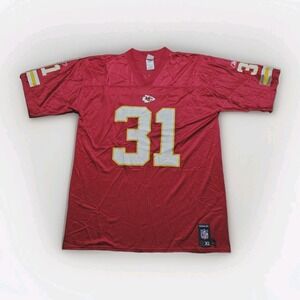 Kansas City Chiefs Priest Holmes #31 Jersey Mens XL Red Reebok NFL Football